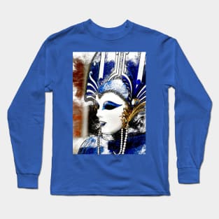 Venice Carnival. Snow Queen mask Long Sleeve T-Shirt